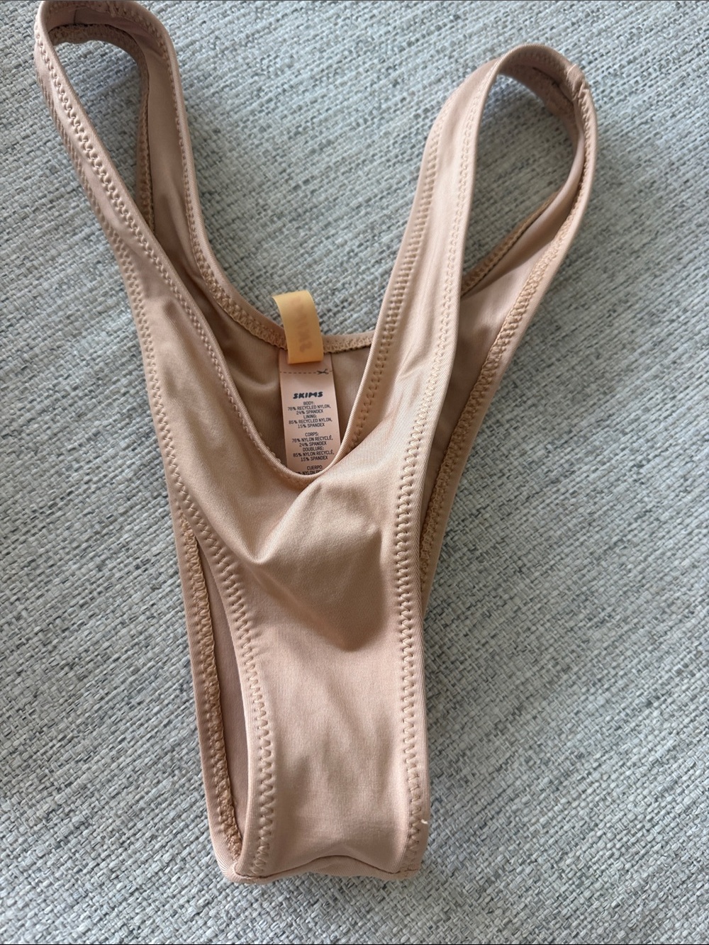 SKIMS nwot swim thong in nude